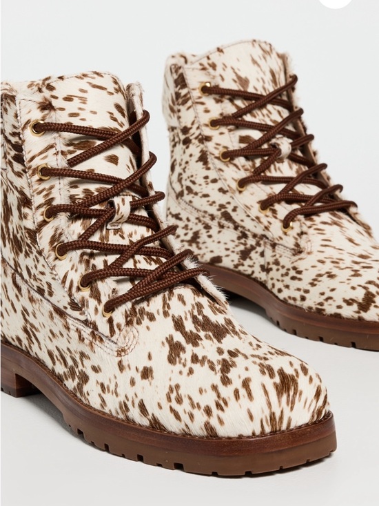 FARM Rio Shoes - Women's Farm Rio Trekking Boots, Cow Print Lace-Up Ankle Boots, NIB, Various